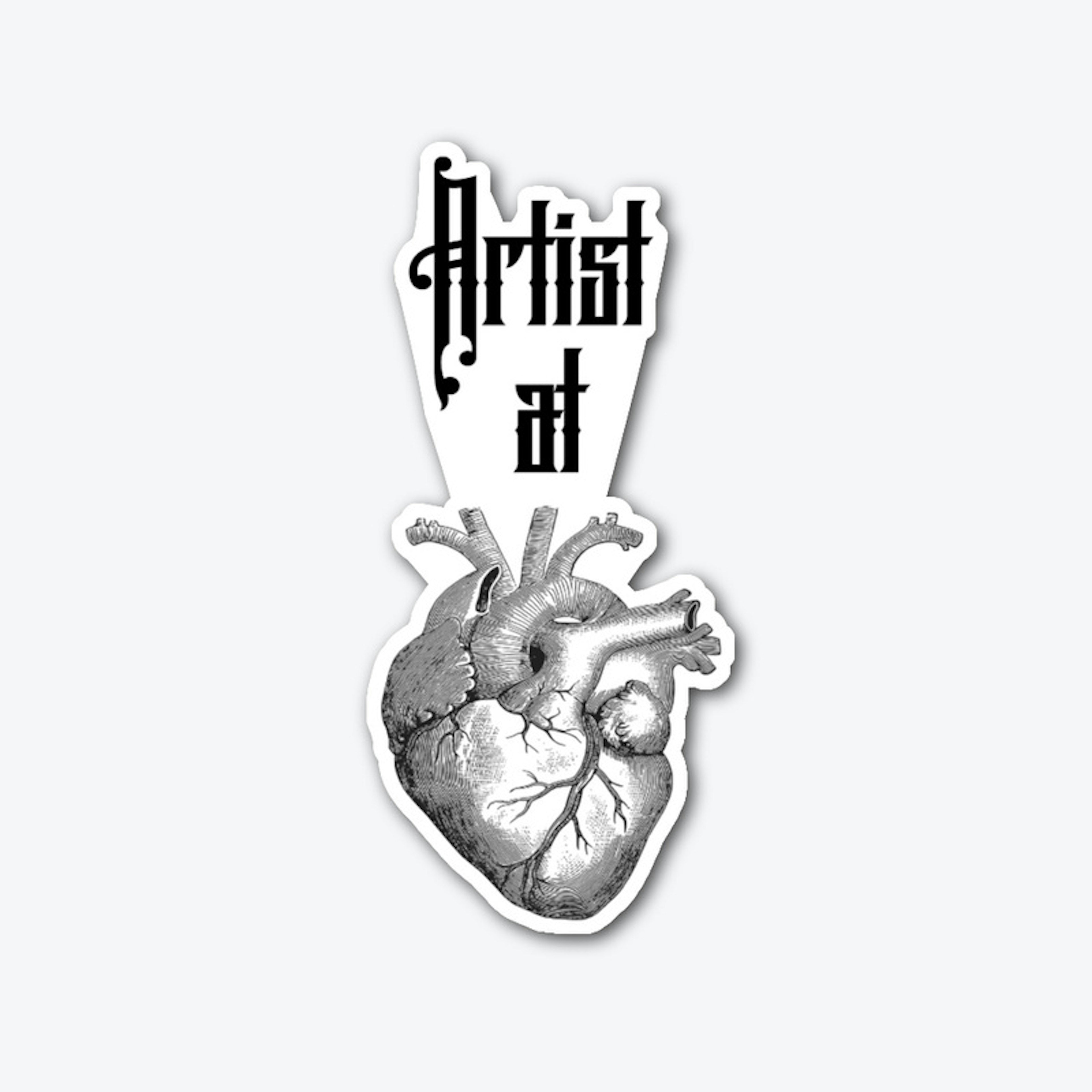 Artist At Heart sticker